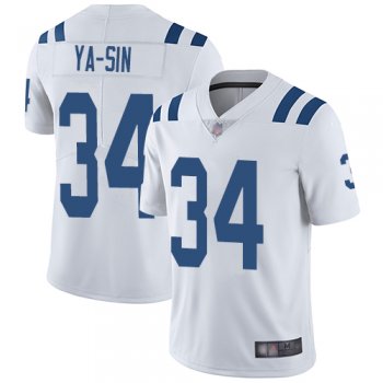 Youth Colts #34 Rock Ya-Sin White Youth Stitched Football Vapor Untouchable Limited Jersey