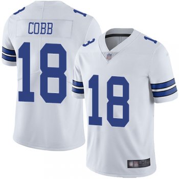 Youth Nike Cowboys #18 Randall Cobb White Youth Stitched NFL Vapor Untouchable Limited Jersey