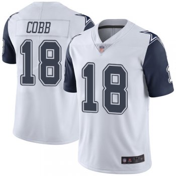 Youth Nike Cowboys #18 Randall Cobb White Youth Stitched NFL Limited Rush Jersey