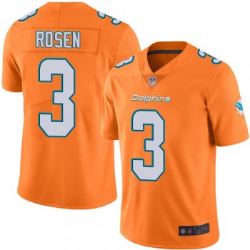 Youth Nike Dolphins #3 Josh Rosen Orange Youth Stitched NFL Limited Rush Jersey