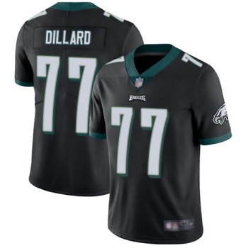 Youth Eagles #77 Andre Dillard Black Alternate Youth Stitched Football Vapor Untouchable Limited Jersey