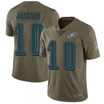 Youth Nike Eagles #10 DeSean Jackson Olive Youth Stitched NFL Limited 2017 Salute to Service Jersey