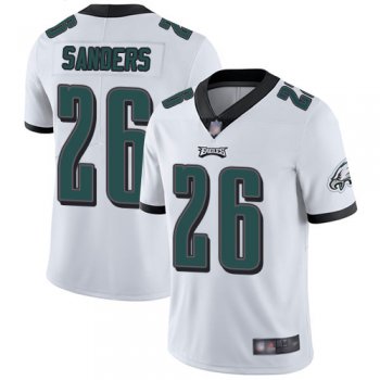 Youth Eagles #26 Miles Sanders White Youth Stitched Football Vapor Untouchable Limited Jersey