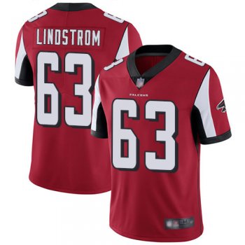 Youth Nike Falcons #63 Chris Lindstrom Red Team Color Youth Stitched NFL Vapor Untouchable Limited Jersey