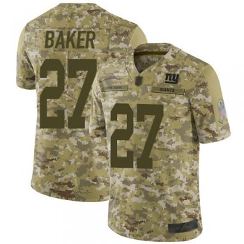 Youth Giants #27 Deandre Baker Camo Youth Stitched Football Limited 2018 Salute to Service Jersey