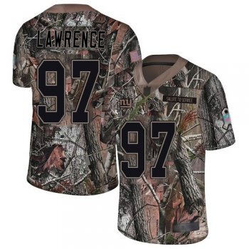 Youth Giants #97 Dexter Lawrence Camo Youth Stitched Football Limited Rush Realtree Jersey