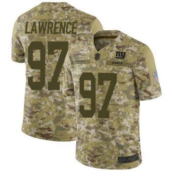 Youth Giants #97 Dexter Lawrence Camo Youth Stitched Football Limited 2018 Salute to Service Jersey