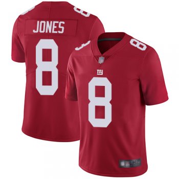 Youth Giants #8 Daniel Jones Red Alternate Youth Stitched Football Vapor Untouchable Limited Jersey