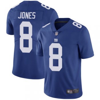 Youth Giants #8 Daniel Jones Royal Blue Team Color Youth Stitched Football Vapor Untouchable Limited Jersey