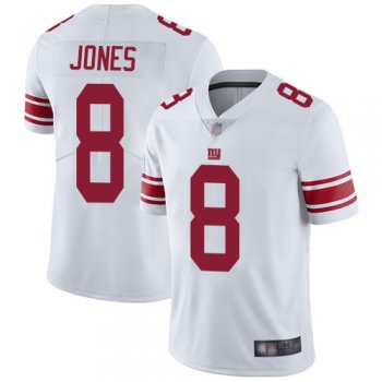 Youth Giants #8 Daniel Jones White Youth Stitched Football Vapor Untouchable Limited Jersey