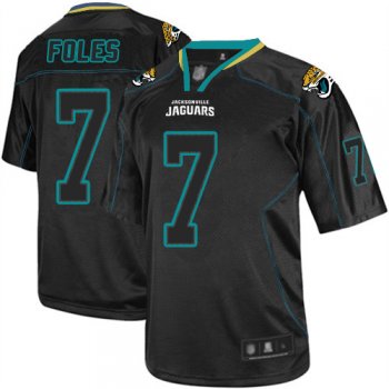 Youth Nike Jaguars #7 Nick Foles Lights Out Black Youth Stitched NFL Elite Jersey