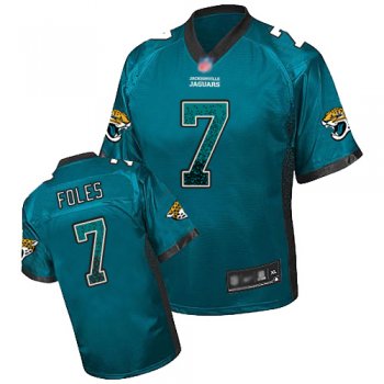 Youth Nike Jaguars #7 Nick Foles Teal Green Alternate Youth Stitched NFL Elite Drift Fashion Jersey