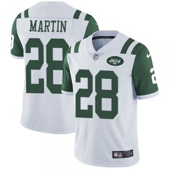 Youth Nike Jets #28 Curtis Martin White Youth Stitched NFL Vapor Untouchable Limited Jersey