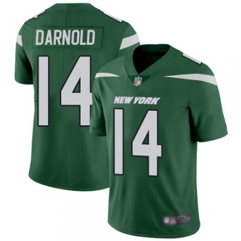 Youth Nike Jets #14 Sam Darnold Green Team Color Youth Stitched NFL Vapor Untouchable Limited Jersey