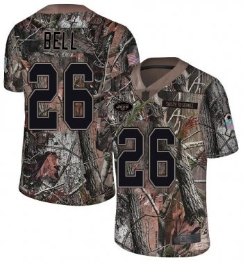 Youth Nike Jets #26 Le'Veon Bell Camo Youth Stitched NFL Limited Rush Realtree Jersey