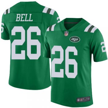 Youth Nike Jets #26 Le'Veon Bell Green Youth Stitched NFL Limited Rush Jersey