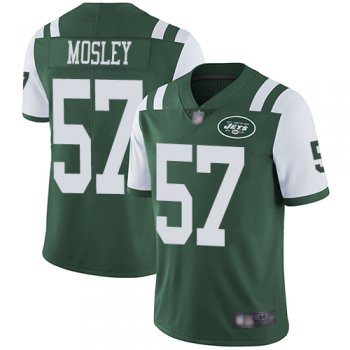 Youth Nike Jets #57 C.J. Mosley Green Team Color Youth Stitched NFL Vapor Untouchable Limited Jersey