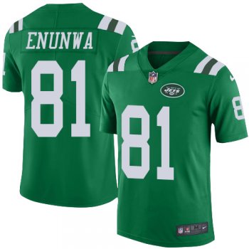 Youth Nike Jets #81 Quincy Enunwa Green Youth Stitched NFL Limited Rush Jersey