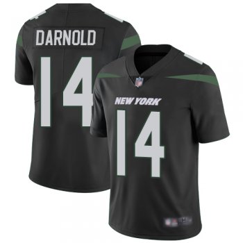 Youth Nike Jets #14 Sam Darnold Black Alternate Youth Stitched NFL Vapor Untouchable Limited Jersey