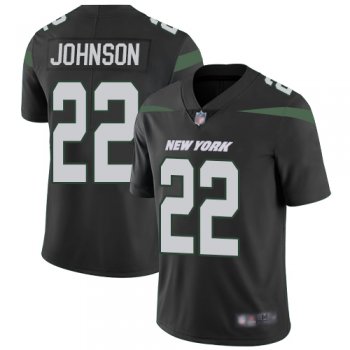 Youth Nike Jets #22 Trumaine Johnson Black Alternate Youth Stitched NFL Vapor Untouchable Limited Jersey