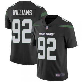 Youth Nike Jets #92 Leonard Williams Black Alternate Youth Stitched NFL Vapor Untouchable Limited Jersey