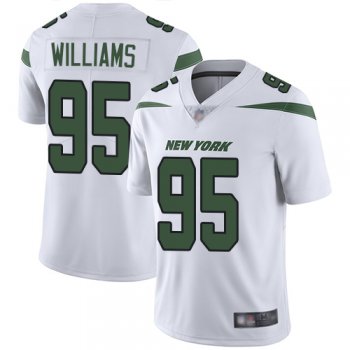 Youth Nike Jets #95 Quinnen Williams White Youth Stitched NFL Vapor Untouchable Limited Jersey