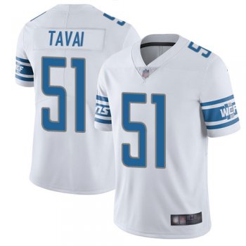 Youth Lions #51 Jahlani Tavai White Youth Stitched Football Vapor Untouchable Limited Jersey