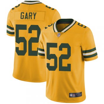 Youth Nike Packers #52 Rashan Gary Yellow Youth Stitched NFL Limited Rush Jersey