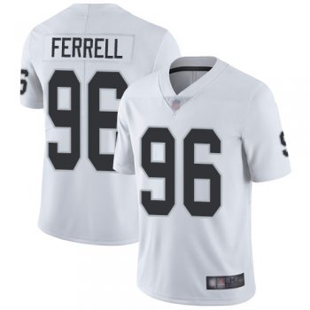 Youth Nike Raiders #96 Clelin Ferrell White Youth Stitched NFL Vapor Untouchable Limited Jersey