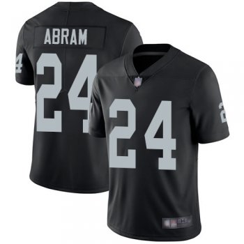 Youth Raiders #24 Johnathan Abram Black Team Color Youth Stitched Football Vapor Untouchable Limited Jersey