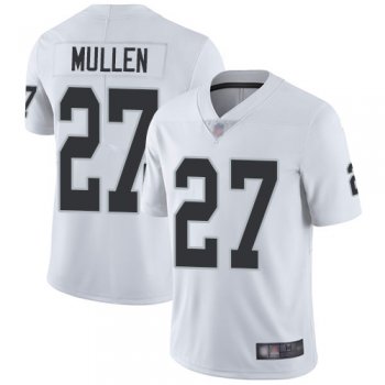 Youth Raiders #27 Trayvon Mullen White Youth Stitched Football Vapor Untouchable Limited Jersey