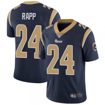 Youth Rams #24 Taylor Rapp Navy Blue Team Color Youth Stitched Football Vapor Untouchable Limited Jersey