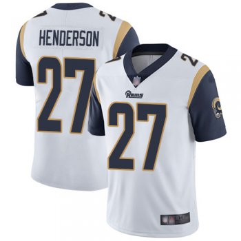 Youth Rams #27 Darrell Henderson White Youth Stitched Football Vapor Untouchable Limited Jersey