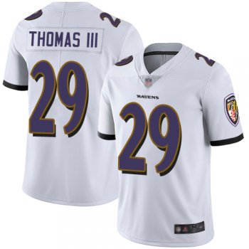 Youth Nike Ravens #29 Earl Thomas III White Youth Stitched NFL Vapor Untouchable Limited Jersey