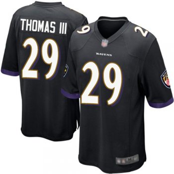 Youth Nike Ravens #29 Earl Thomas III Black Alternate Youth Stitched NFL New Elite Jersey