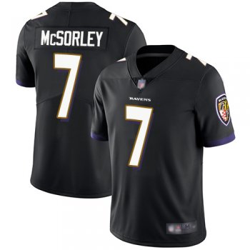 Youth Ravens #7 Trace McSorley Black Alternate Youth Stitched Football Vapor Untouchable Limited Jersey