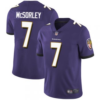 Youth Ravens #7 Trace McSorley Purple Team Color Youth Stitched Football Vapor Untouchable Limited Jersey