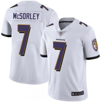 Youth Ravens #7 Trace McSorley White Youth Stitched Football Vapor Untouchable Limited Jersey