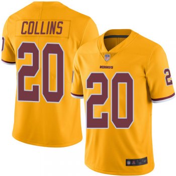 Youth Nike Redskins #20 Landon Collins Gold Youth Stitched NFL Limited Rush Jersey