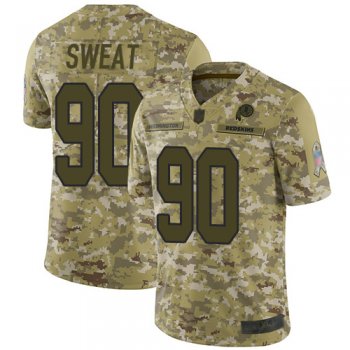 Youth Redskins #90 Montez Sweat Camo Youth Stitched Football Limited 2018 Salute to Service Jersey