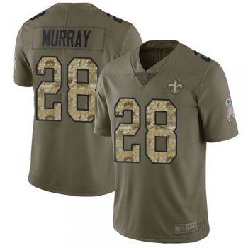 Youth Nike Saints #28 Latavius Murray Olive/Camo Youth Stitched NFL Limited 2017 Salute to Service Jersey