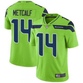 Youth Seahawks #14 D.K. Metcalf Green Youth Stitched Football Limited Rush Jersey