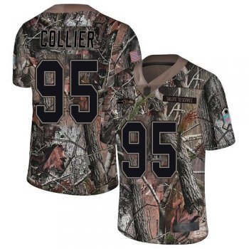 Youth Seahawks #95 L.J. Collier Camo Youth Stitched Football Limited Rush Realtree Jersey