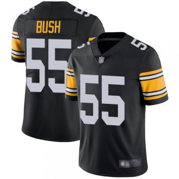 Youth Nike Steelers #55 Devin Bush Black Alternate Youth Stitched NFL Vapor Untouchable Limited Jersey