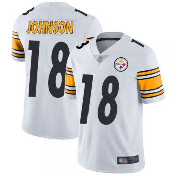 Youth Steelers #18 Diontae Johnson White Youth Stitched Football Vapor Untouchable Limited Jersey