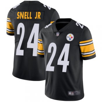 Youth Steelers #24 Benny Snell Jr. Black Team Color Youth Stitched Football Vapor Untouchable Limited Jersey