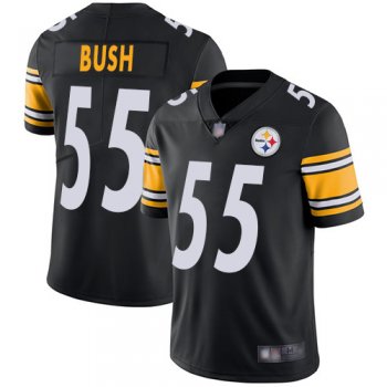 Youth Nike Steelers #55 Devin Bush Black Team Color Youth Stitched NFL Vapor Untouchable Limited Jersey