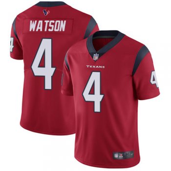 Youth Texans #4 Deshaun Watson Red Alternate Youth Stitched Football Vapor Untouchable Limited Jersey