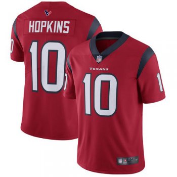 Youth Texans #10 DeAndre Hopkins Red Alternate Youth Stitched Football Vapor Untouchable Limited Jersey