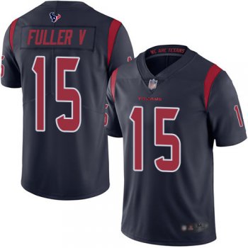 Youth Texans #15 Will Fuller V Navy Blue Youth Stitched Football Limited Rush Jersey